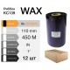 Риббон KC139 ® Wax ECO Flat Head 110ММ X 450М, КС13911045I1C03B (48psc.)