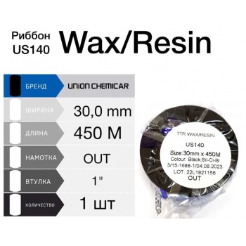 Риббон US140 Standart Wax-Resin 30MM X 450M, 140030450_OUT