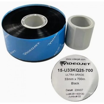 Риббон Videojet Wax Resin Near Edge 33ММ X 700М, 15-U33KQ25-700 (снята с производства)