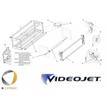 Резиновый сменный рулон печатающего ролика Videojet 6530 (600mm), 216384-600